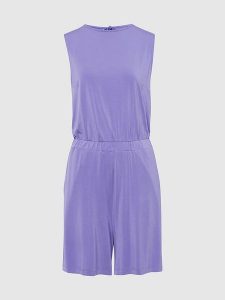 Les Lunes Kombinezon "Violeett" w kolorze fioletowym rozmiar: S. Różowe kombinezony Les Lunes, s, bez wzorów, bez kołnierzyka, bez ramiączek. Za 173,99 zł.