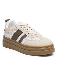Foreverfolie Sneakersy w kolorze brązowo-beżowym rozmiar: 41. Brązowe trampki Foreverfolie, bez wzorów, bez zapięcia. Za 139,95 zł.