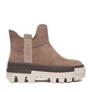 Botki G-Star Raw. Szare botki G-Star Raw, bez wzorów, bez obcasa, na płaskiej podeszwie, bez zapięcia. Za 379,99 zł.