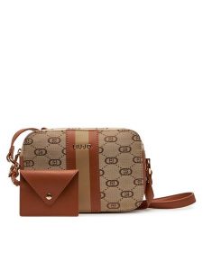 Liu Jo Torebka M Camera Case AA5159 T3846 Brązowy. Brązowe listonoszki Liu Jo, bez wzorów, z materiału, bez dodatków. Za 309,99 zł.