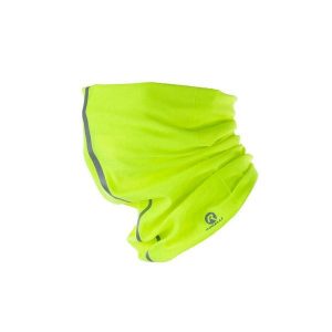 Multifunkcjonalny i bezszwowy komin sportowy Rogelli SCARF. Czerwone szaliki Rogelli, bez wzorów, z materiału. Za 29,00 zł.