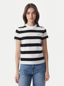 Tommy Jeans T-Shirt Flag DW0DW23801 Czarny Regular Fit. Czarne t-shirty Tommy Jeans, s, bez wzorów, z bawełny, bez kołnierzyka, bez ramiączek. Za 149,99 zł.