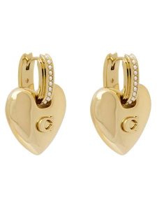 Coach Kolczyki 37557565 Złoty. Żółte kolczyki Coach, metalowe. Za 389,99 zł.