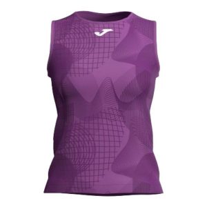 Tank top tenisowy damski Joma Challenge. Niebieskie koszulki sportowe JOMA, bez wzorów, bez ramiączek, tenisowe. Za 119,99 zł.