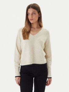 Vero Moda Sweter Aquarius 10331898 Beżowy Regular Fit. Brązowe swetry klasyczne Vero Moda, xs, z syntetyku, bez kołnierzyka. Za 159,99 zł.