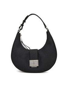 Tommy Jeans Torebka Tjw Crush Shoulder Bag AW0AW17539 Czarny. Czarne torebki klasyczne Tommy Jeans, bez wzorów, z jeansu, bez dodatków. Za 349,99 zł.
