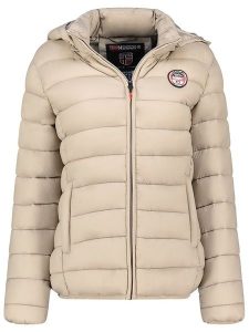 Geographical Norway Kurtka pikowana "Atikabadge" w kolorze beżowym rozmiar: S. Brązowe kurtki Geographical Norway, s, bez wzorów, bez kaptura. Za 140,53 zł.