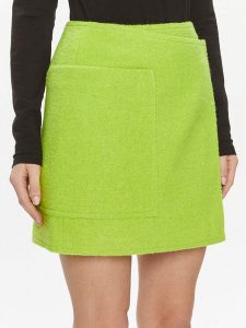 Samsøe Samsøe Spódnica mini Inez F23400012 Zielony Regular Fit. Zielone spódnice Samsøe & Samsøe, s, bez wzorów, z syntetyku, mini. Za 339,99 zł.