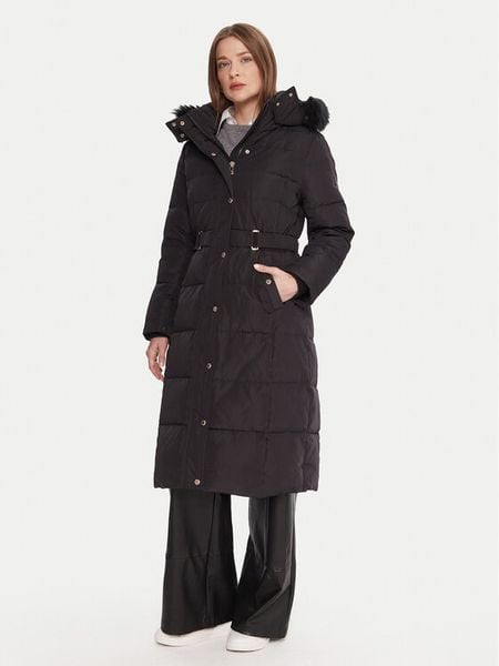 Morgan Kurtka puchowa 252-GSARI Czarny Regular Fit. Czarne kurtki Morgan, bez wzorów, z puchu, bez kaptura. Za 569,99 zł.