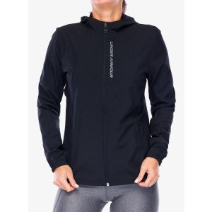 Kurtka do biegania damska Under Armour UA OutRun The Storm Jacket. Czarne kurtki Under Armour, s, bez wzorów, bez kaptura. Za 459,00 zł.