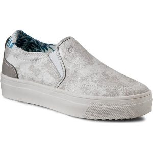 Tenisówki WRANGLER - Sheena Slip On Laminated WL161558 Silver 4. Czółenka marki Wrangler. W wyprzedaży za 189,00 zł.