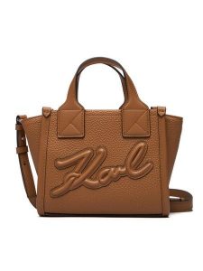 KARL LAGERFELD Torebka A3W30028 Brązowy. Brązowe torebki klasyczne KARL LAGERFELD, bez wzorów, ze skóry, bez dodatków. Za 619,99 zł.