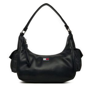 Torebka Tommy Hilfiger. Niebieskie listonoszki TOMMY HILFIGER, bez wzorów, bez dodatków. Za 379,99 zł.