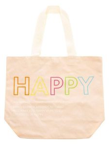 Zwillingsherz Shopper bag "Happy" w kolorze beżowym rozmiar: onesize. Brązowe shopper bag Zwillingsherz, bez wzorów, z materiału, na ramię, bez dodatków. Za 60,99 zł.
