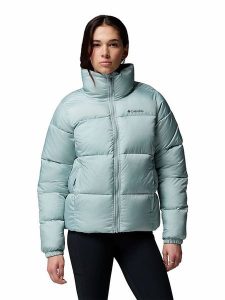 Columbia Kurtka zimowa "Puffect II" w kolorze błękitnym rozmiar: S. Niebieskie kurtki Columbia, na zimę, s, bez wzorów, z puchu, bez kaptura. Za 304,95 zł.