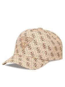 Guess Czapka z daszkiem H5YZ03 WO08O Beżowy. Brązowe czapki Guess, z aplikacjami, z bawełny. Za 119,99 zł.