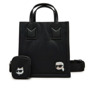 Torebka KARL LAGERFELD. Czarne torebki klasyczne KARL LAGERFELD, bez wzorów, bez dodatków. Za 529,99 zł.