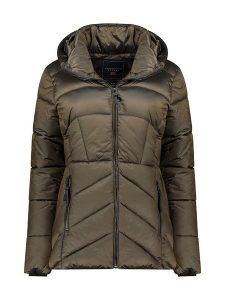Geographical Norway Kurtka zimowa "Blanche" w kolorze khaki rozmiar: XXL. Brązowe kurtki Geographical Norway, na zimę, xxl, bez wzorów, z puchu, bez kaptura. Za 312,58 zł.