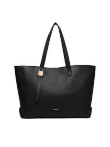 GINO ROSSI Torebka CEO-MAYA-KY176 Czarny. Czarne shopper bag Gino Rossi, bez wzorów, ze skóry, bez dodatków. Za 329,99 zł.