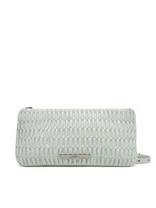 Calvin Klein Jeans Torebka Rouched Zip Top Bag LV04K3090G Szary. Szare torebki klasyczne Calvin Klein Jeans, bez wzorów, z jeansu, bez dodatków. Za 219,99 zł.