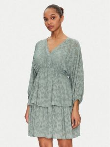 YAS Sukienka koktajlowa Miri 26036644 Zielony Regular Fit. Zielone kombinezony YAS, bez wzorów, z syntetyku, wizytowe, bez kołnierzyka, bez ramiączek. Za 199,99 zł.
