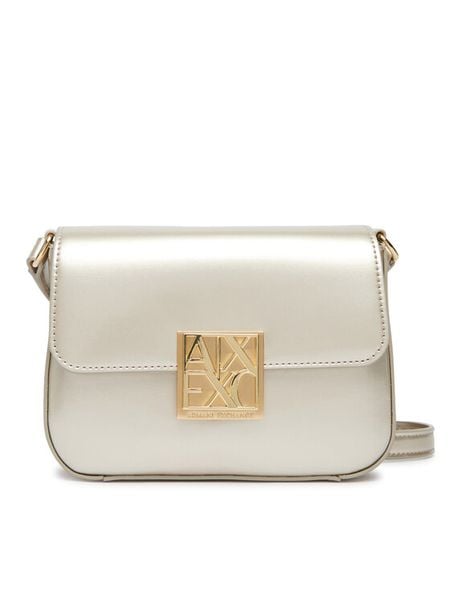 Armani Exchange Torebka XW002170 AF21362 U1046 Złoty. Żółte listonoszki Armani Exchange, bez wzorów, ze skóry, bez dodatków. Za 539,99 zł.