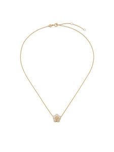 Tory Burch Naszyjnik Kira Flower 158996 Złoty. Żółte naszyjniki Tory Burch, metalowe. Za 764,99 zł.