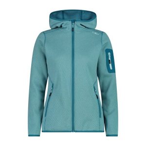 Bluza damska turystyczna CMP 3H19826. Niebieskie bluzy CMP, l, bez wzorów, bez kaptura. Za 297,50 zł.