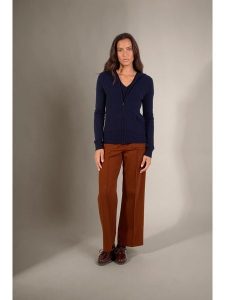 Perfect Cashmere Kaszmirowy kardigan w kolorze granatowym rozmiar: L. Niebieskie kardigany Perfect Cashmere, z kaszmiru. Za 413,99 zł.