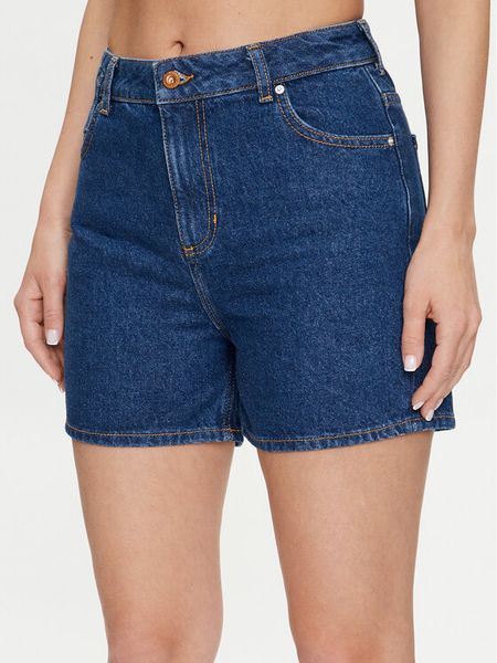 Mustang Szorty jeansowe Charlotte 1015220 Granatowy Comfort Fit. Niebieskie szorty Mustang, bez wzorów, z bawełny. Za 159,99 zł.