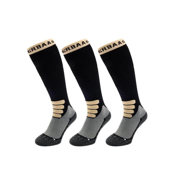 Skarpety narciarskie - Merino Wool Pro - 3 pary - Czarne. Czarne skarpetki POEDERBAAS, bez wzorów. W wyprzedaży za 307,92 zł.