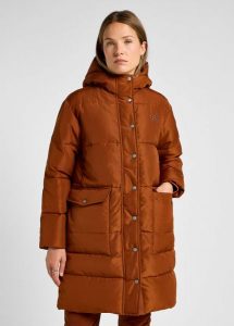 LEE DAMSKA KURTKA LONG PUFFER JACKET CLOVE 112355178 LI54016312. Kurtki Lee, xs, bez wzorów, bez kaptura. Za 509,99 zł.