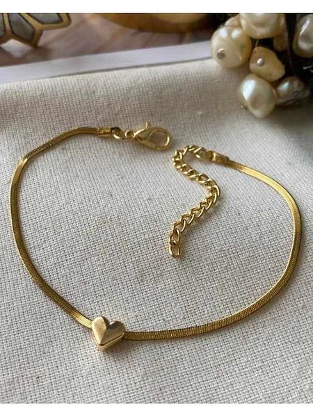 Luseera Pozłacana bransoletka z elementem ozdobnym rozmiar: onesize. Żółte bransoletki Luseera, pozłacane. Za 56,66 zł.