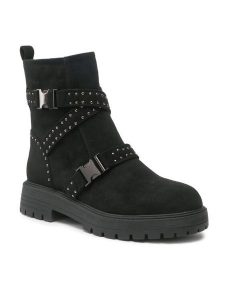 Jenny Fairy Botki WYL2829-6 Czarny. Czarne botki Jenny Fairy, bez wzorów, z materiału, bez obcasa, na płaskiej podeszwie, bez zapięcia. Za 107,98 zł.