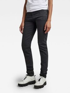 G-Star Dżinsy - Skinny fit - w kolorze czarnym rozmiar: W26/L30. Czarne jeansy G-Star, z aplikacjami. Za 144,92 zł.
