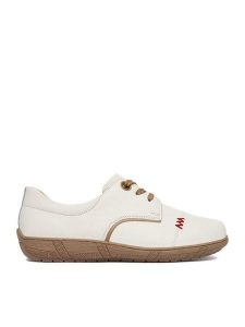 Go Soft Półbuty CEO-WI23-COMFORT-01 Écru. Półbuty Go Soft, bez wzorów, ze skóry, bez obcasa, na płaskiej podeszwie, bez zapięcia. Za 219,99 zł.