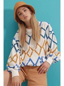 Happiness Istanbul Bluza w kolorze białym rozmiar: L. Białe bluzy Happiness Istanbul, l, bez wzorów, bez kaptura. Za 69,42 zł.