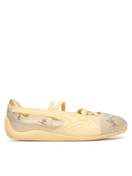 Puma Baleriny Speedcat Ballet Silky 408425 Żółty jasny. Żółte balerinki Puma, bez wzorów, z materiału, bez obcasa, bez zapięcia. Za 399,99 zł.