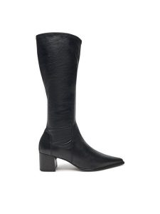 Vagabond Shoemakers Kozaki Giselle 5754-002-20 Czarny. Czarne kozaki Vagabond Shoemakers, bez wzorów, ze skóry, bez obcasa, na słupku, bez zapięcia. Za 689,99 zł.