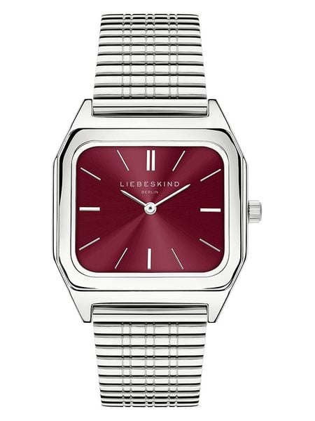Liebeskind Zegarek kwarcowy w kolorze srebrno-bordowym rozmiar: onesize. Szare, analogowe zegarki Liebeskind. Za 346,99 zł.