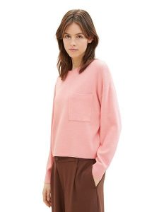 Tom Tailor Sweter w kolorze jasnoróżowym rozmiar: XL. Różowe swetry oversize Tom Tailor, s, bez wzorów, z wiskozy, bez ramiączek. Za 65,69 zł.