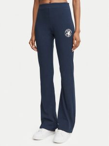Tommy Hilfiger Legginsy UW0UW06626 Granatowy Slim Fit. Niebieskie legginsy TOMMY HILFIGER, bez wzorów, z bawełny. Za 249,99 zł.