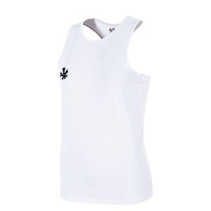 Damski tank top Reece Australia Ivy. Białe topy REECE, l, bez wzorów, sportowe, bez kołnierzyka, bez ramiączek. Za 160,50 zł.