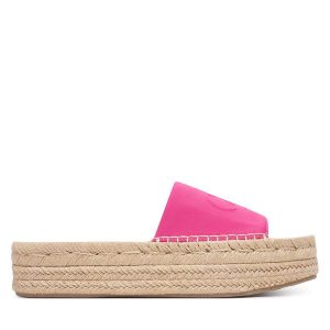 Espadryle Calvin Klein. Czerwone espadryle Calvin Klein, bez wzorów, bez obcasa. Za 409,99 zł.