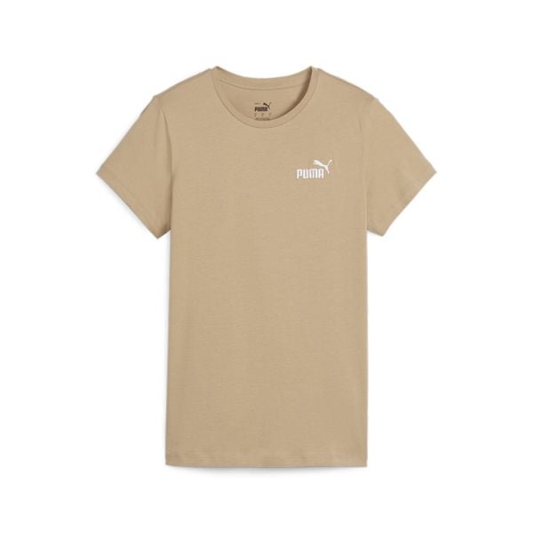 Koszulka Sportowa Damska Puma Ess+ Embroidery. Brązowe koszulki sportowe Puma, bez wzorów, bez ramiączek. Za 80,99 zł.