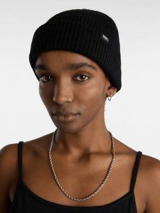 Vans Czapka beanie w kolorze czarnym rozmiar: onesize. Czarne czapki Vans, bez wzorów, z materiału. Za 100,99 zł.