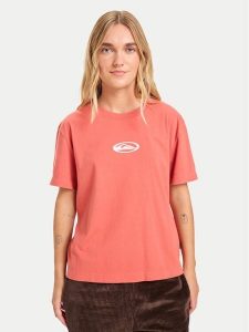 Quiksilver T-Shirt Standard EQWZT03197 Bordowy Regular Fit. Czerwone t-shirty Quiksilver, s, bez wzorów, z bawełny, bez kołnierzyka, bez ramiączek. Za 149,99 zł.