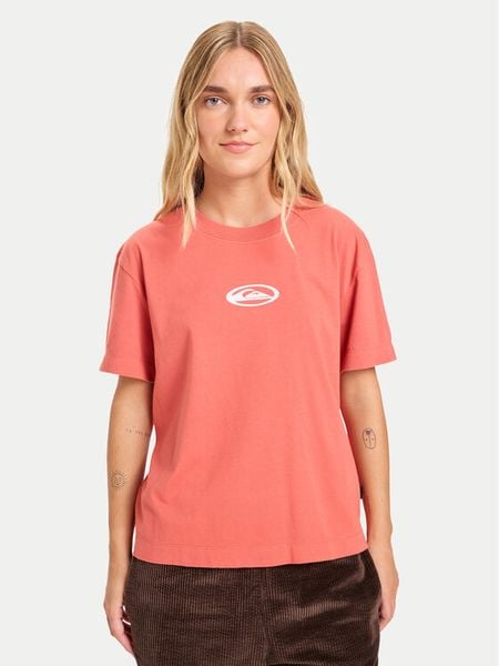 Quiksilver T-Shirt Standard EQWZT03197 Bordowy Regular Fit. Czerwone t-shirty Quiksilver, m, bez wzorów, z bawełny, bez kołnierzyka, bez ramiączek. Za 149,99 zł.