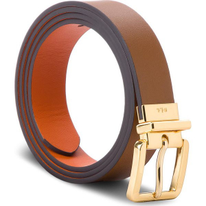 Pasek Damski LAUREN RALPH LAUREN - Dryden 412665677002 L Field Brown/Monarch Orange. Brązowe paski marki Lauren Ralph Lauren, w paski, ze skóry. Za 219,90 zł.