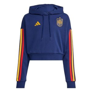 Bluza z kapturem Spain DNA. Niebieskie bluzy ADIDAS, bez wzorów, z kapturem. Za 259,00 zł.